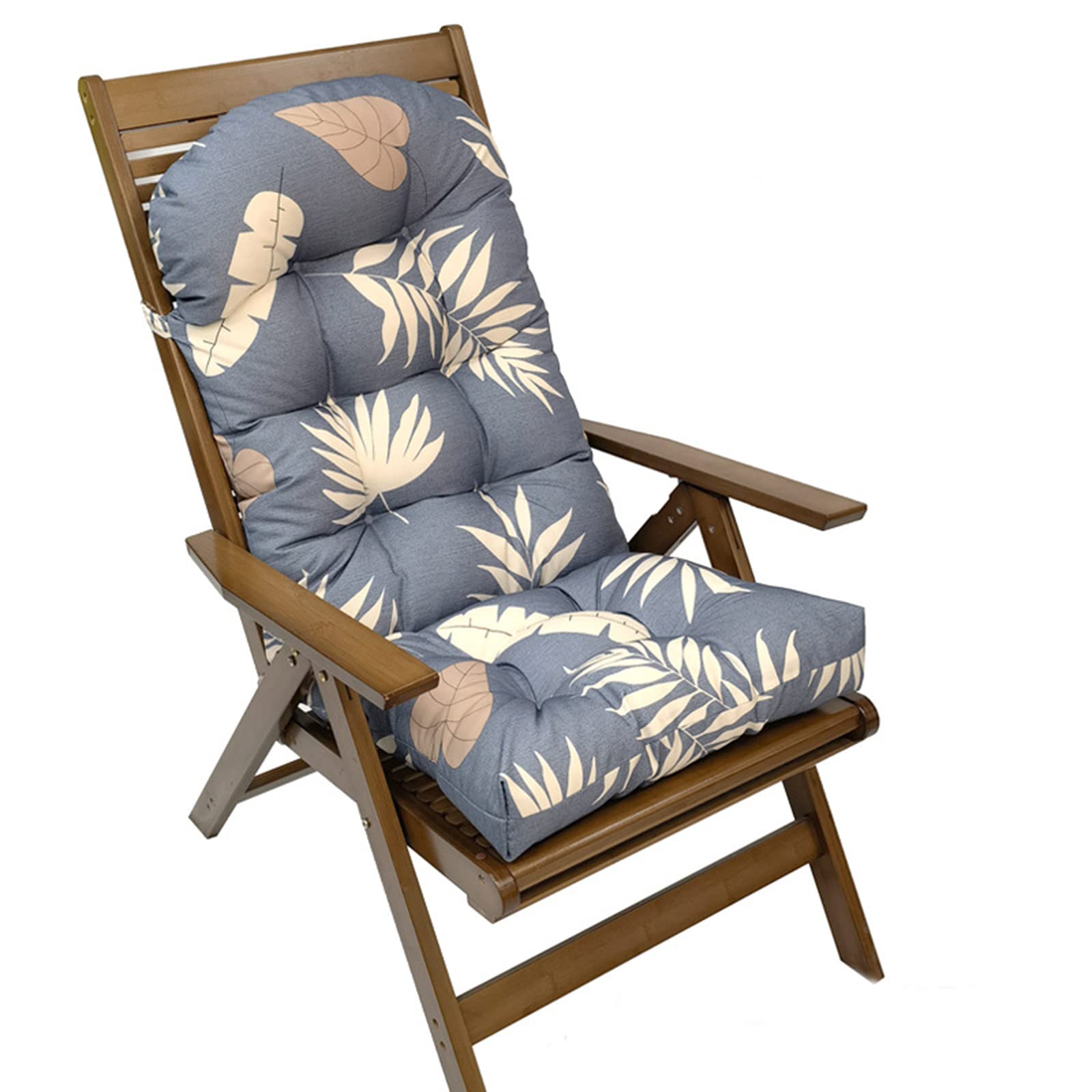 Eoieov Floral Adirondack Chair Cushions Outdoor Waterproof High Back Glider Rocker Chair Replacement Cushion With Ties Patio Cus