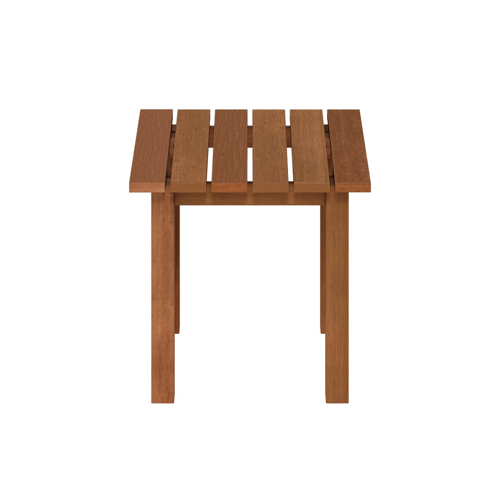 Furinno Tioman Hardwood Outdoor Patio End Table, Side Table in Teak Oil, Natural