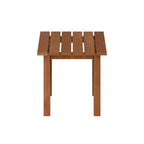 Furinno Tioman Hardwood Outdoor Patio End Table, Side Table in Teak Oil, Natural
