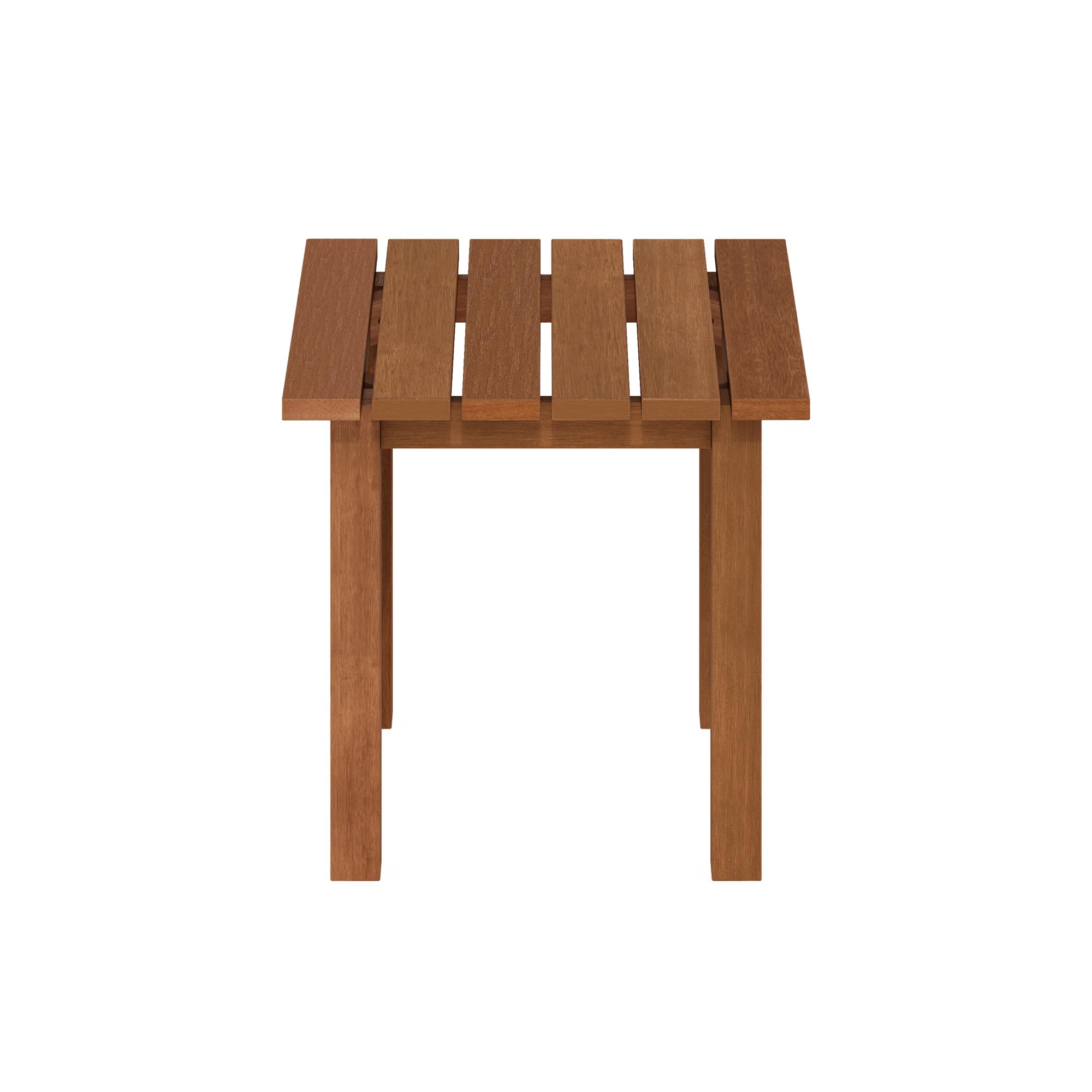 Furinno Tioman Hardwood Outdoor Patio End Table, Side Table in Teak Oil, Natural