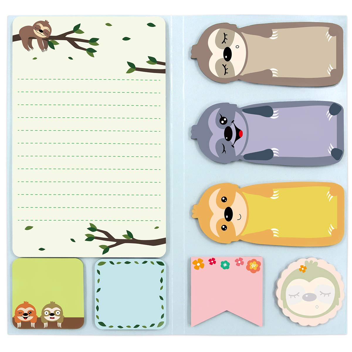 Sloth Sticky Notes Set Sticky Notepads 240 Sheets Book Notes For Sloth Lovers Kids Office School Friends Teacher Gifts Lazy Day