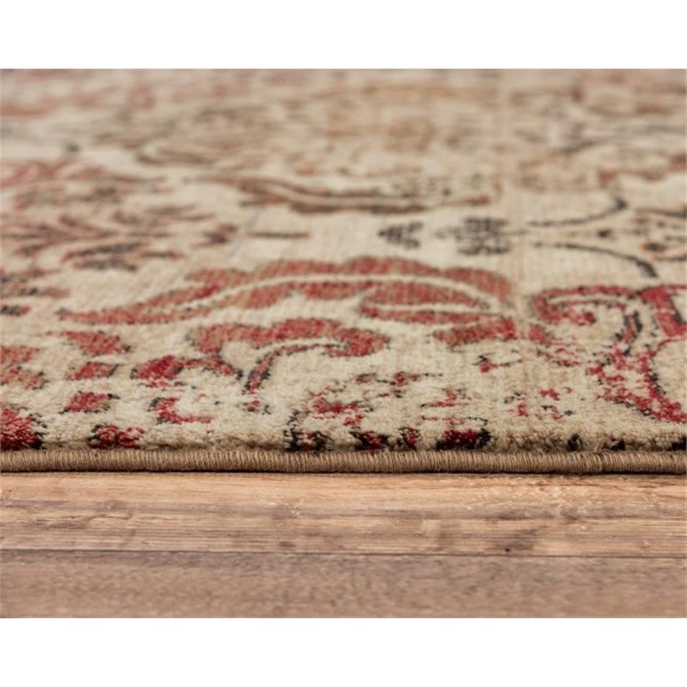 Rizzy Home Alora Decor Euphoria 9' X 12' Beige/Brown/Beige/Brown/Rust Hybrid Area Rug