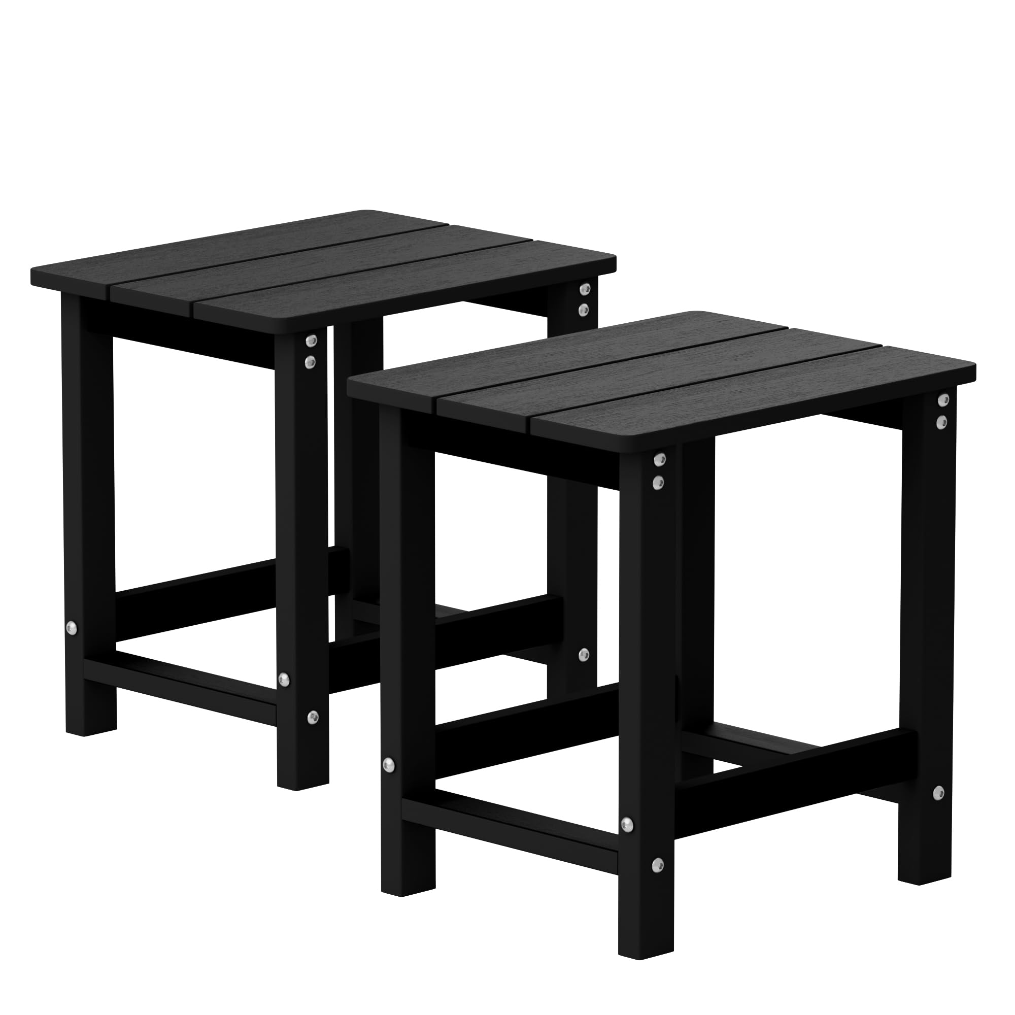 Mximu Outside Adirondack Square Side Table, Weather Resistant Patio Table, Outdoor End Tables For Backyard, Pool, Indoor Companion, Front Porch