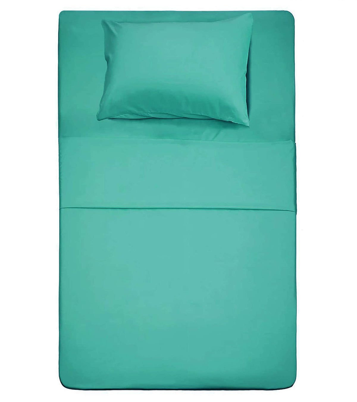 Best Season 3 Piece Bed Sheet Set (Twin Size Turquoise) 1 Flat Sheet,1 Fitted Sheet And 1 Pillow Cases,100% Brushed Microfiber 1