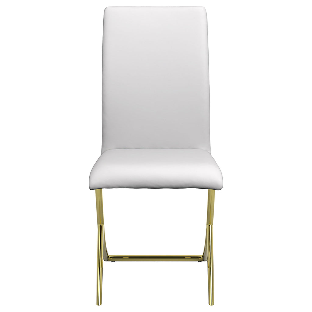 Coaster Home Furnishings Carmelia Upholstered Dining Side Chair White (Set of 4)