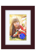 RPJC 6x8 inch Picture Frame Made of Solid Wood and High Definition Glass Display Picture 4x6 with Mat or 6x8 Without Mat for Wal