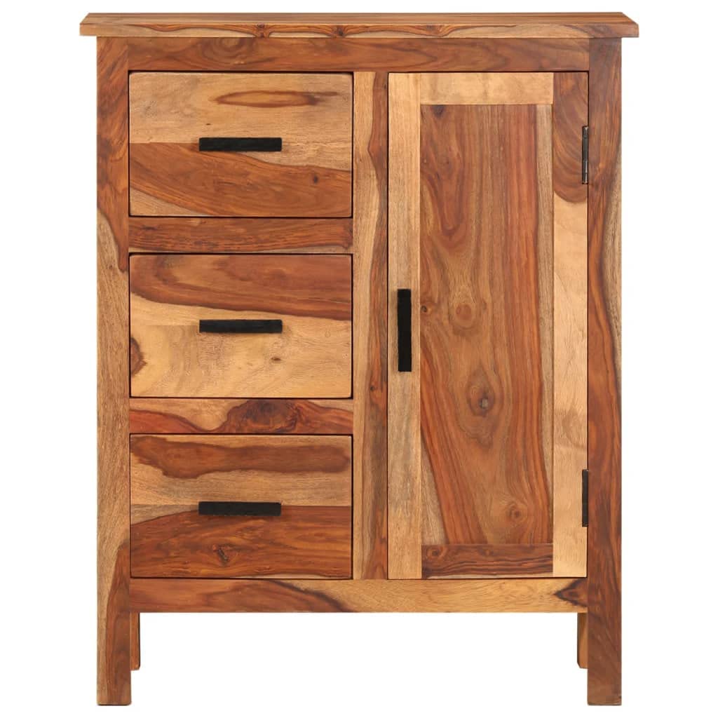 vidaXL Sideboard 25.6&quot;x11.8&quot;x31.5&quot; Solid Sheesham Wood