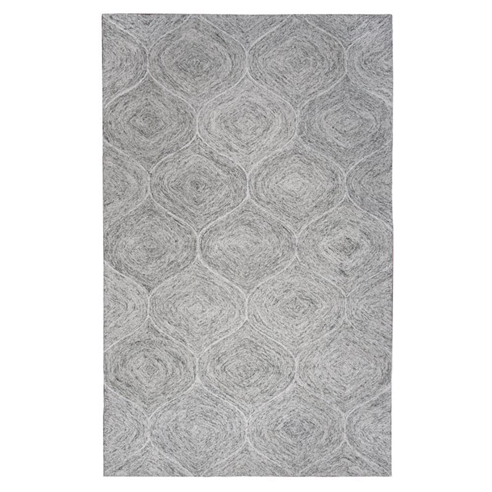 Rizzy Home Alora Decor London 9' X 12' Trellis Gray/Gray/Rust/Blue Hand-Tufted Area Rug