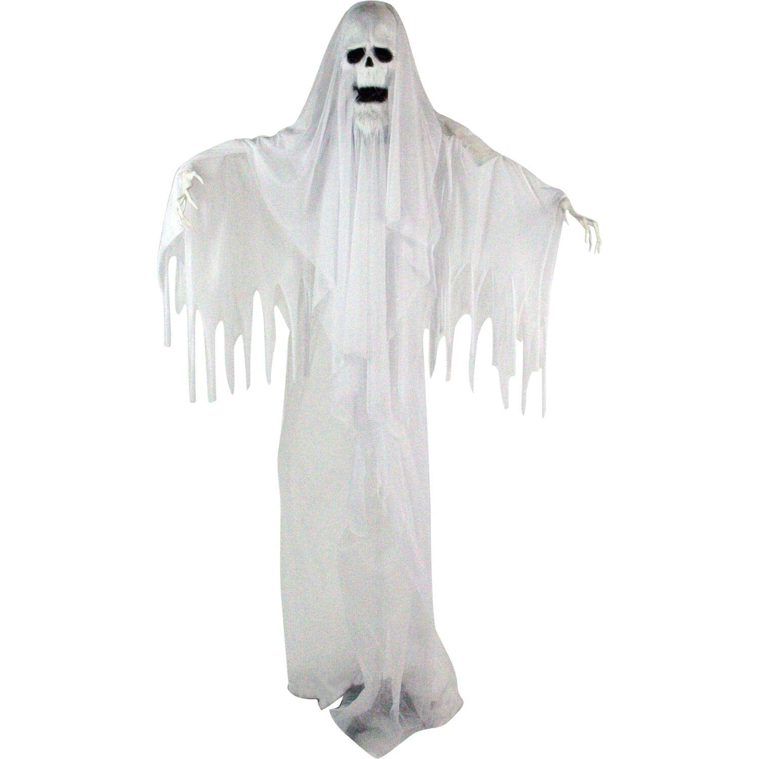 Haunted Hill Farm Life-Size Scary Animatronic Talking Ghost With Touch Activated Lights And Sound, Battery-Operated Indoor Or Co