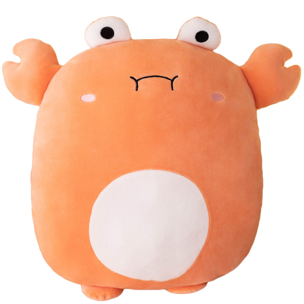 lannery Crab Plush Pillow, Crab Plushies Toy Kawaii Crab Stuffed Animal Toy Gifts for Room Decor Birthday Valentine Day, 16 inch