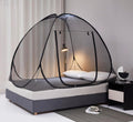 Mengersi Pop Up Mosquito Net for Bed,Portable Folding Mosquito Net Tent with Bottom for Baby Adults Camping Travel(Black,Full/Qu