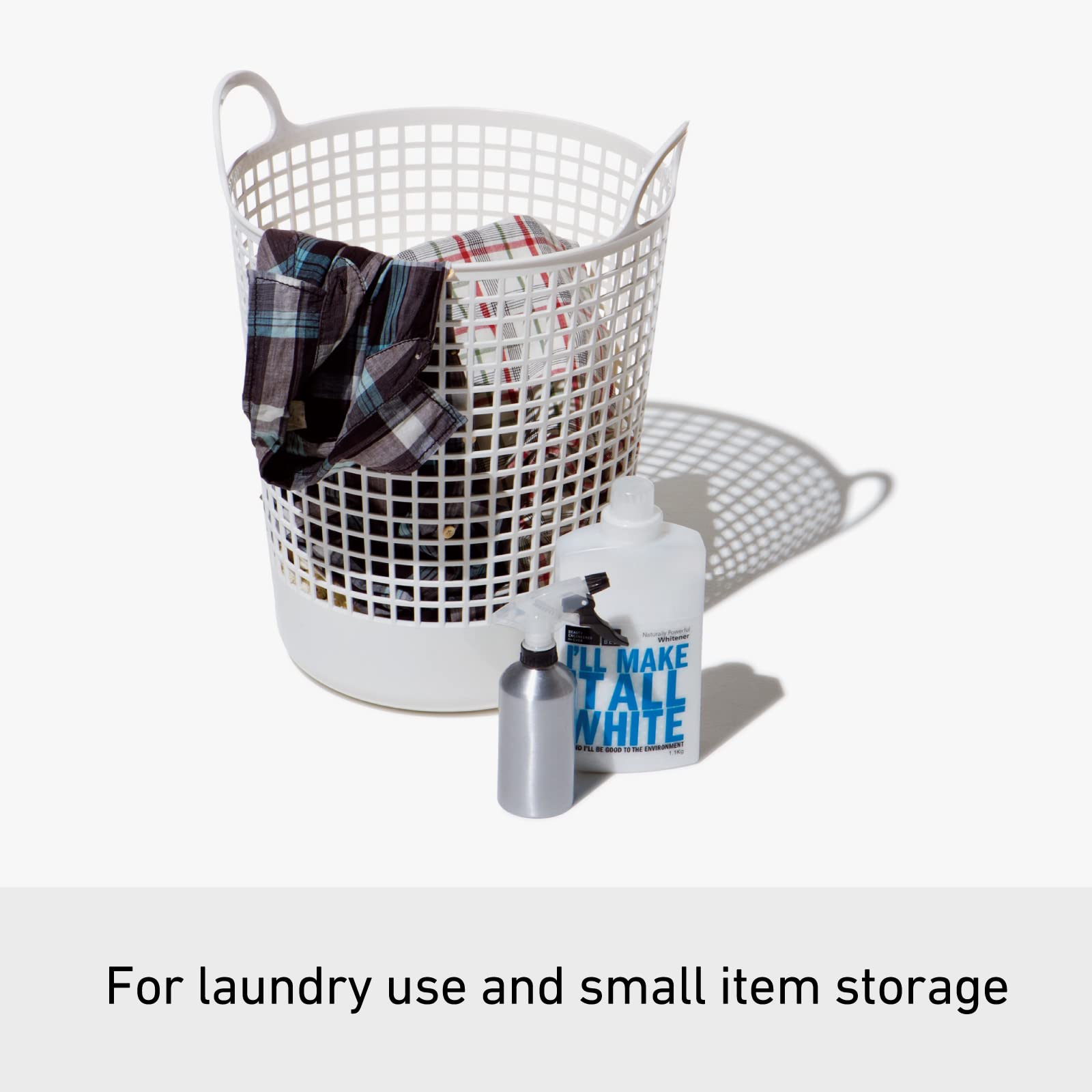 Like-It Scandinavia Style Big Round Basket, W16.14 X D14.96 X H20.47, White