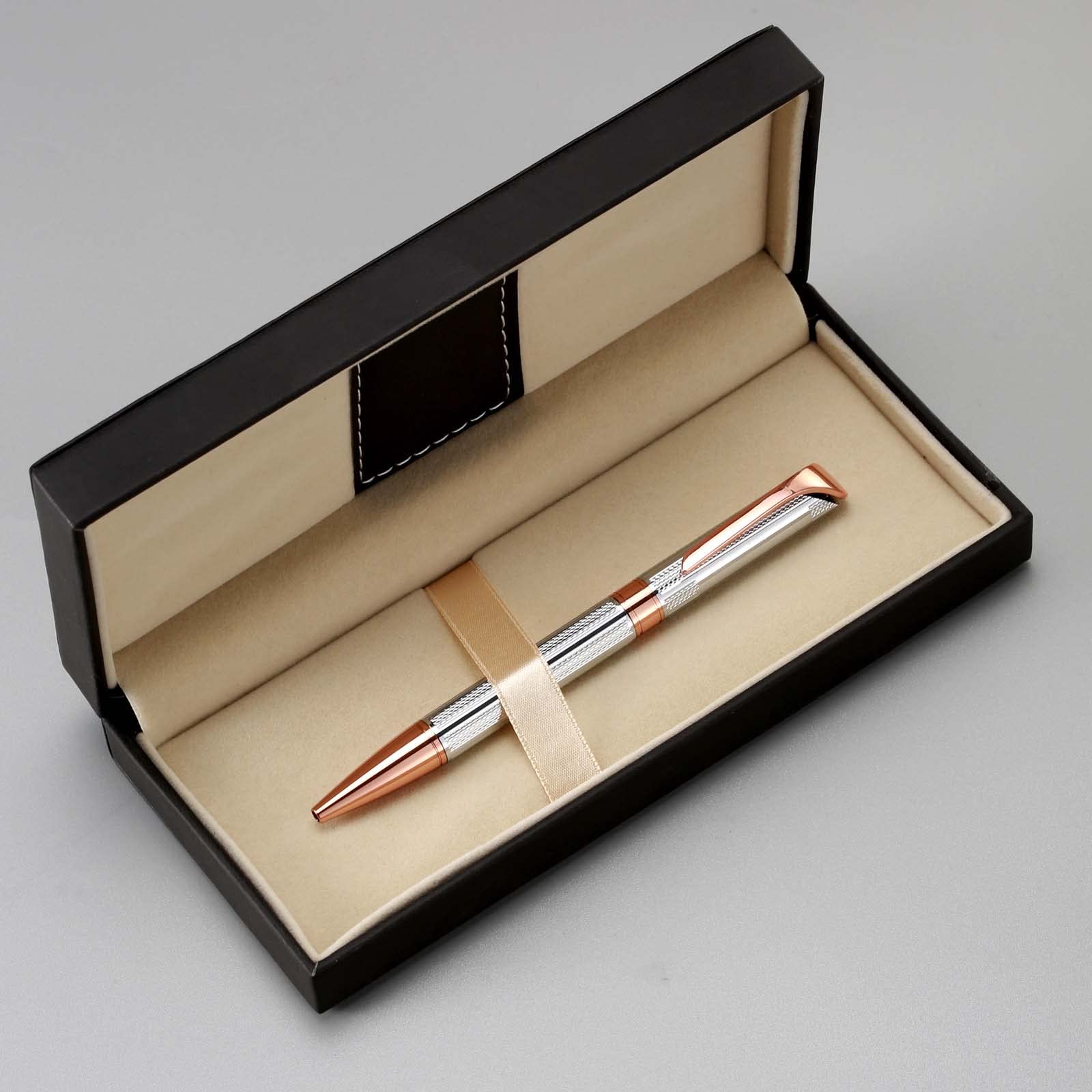 Penneed Ballpoint Pen With Gift Box, Retractable Pen For Men Women Executive Business Office School Supplies, Refillable 1.0Mm B