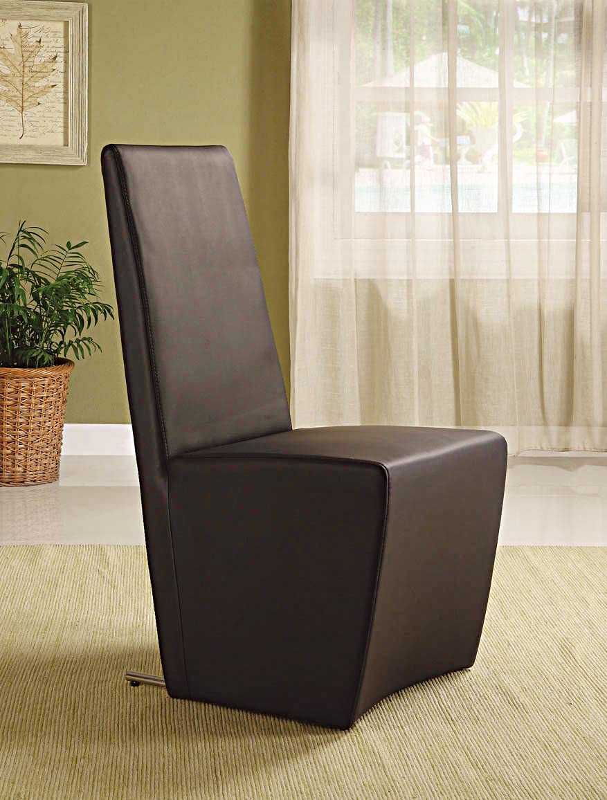 Neos Modern Furniture Dining Chair, Dark Brown