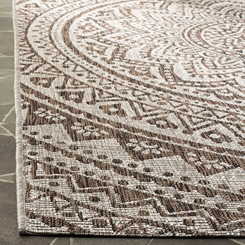 Safavieh Courtyard Collection 32.4' X 60' Beige/Brown Cy8734 Indoor/ Outdoor Patio Backyard Mudroom Area Rug