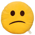 Evz Emoji Confused Face Emoticon Cushion Stuffed Plush Soft Pillow, Official Certified, 32Cm Yellow