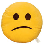 Evz Emoji Confused Face Emoticon Cushion Stuffed Plush Soft Pillow, Official Certified, 32Cm Yellow