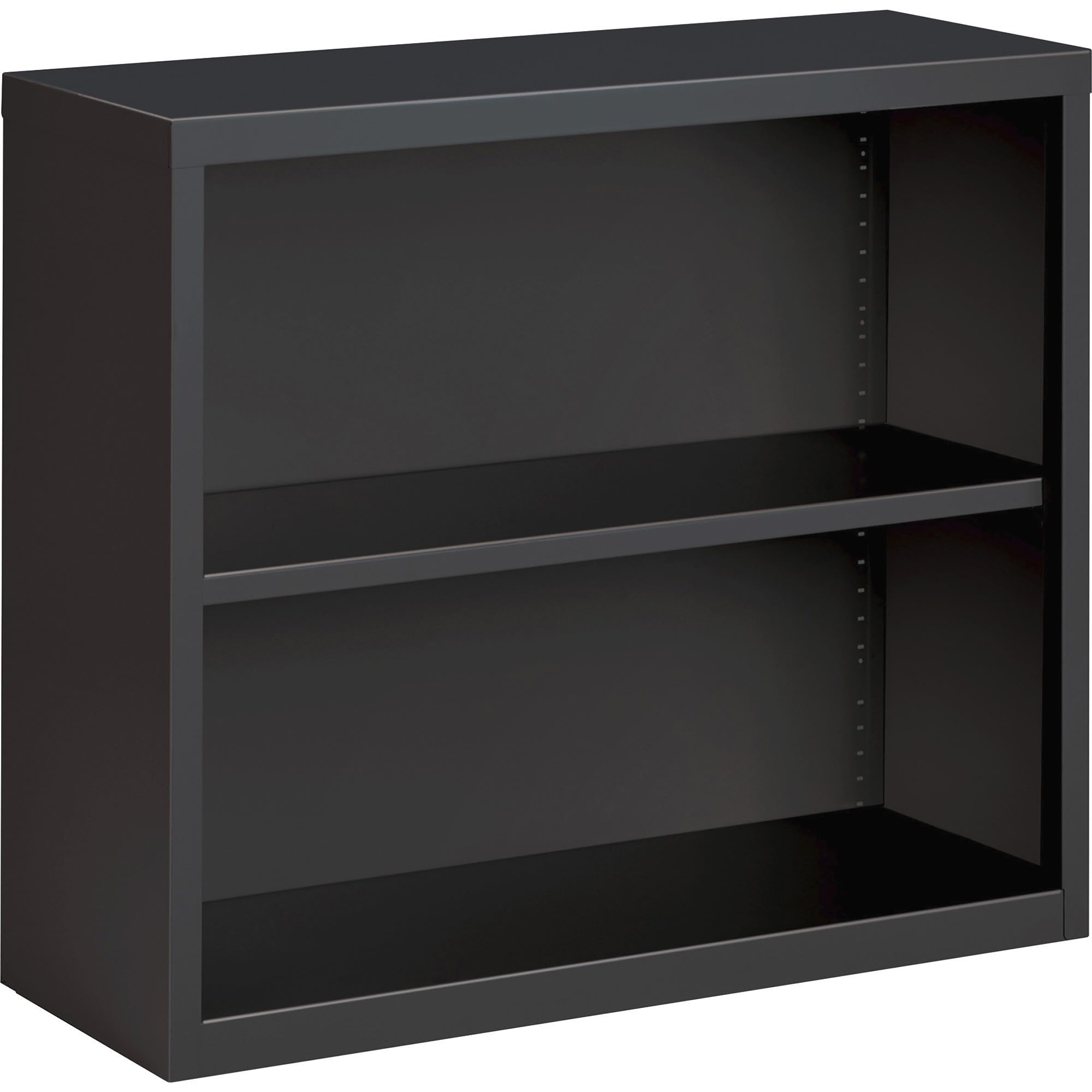 Lorell Fortress Series Charcoal Bookcase, 34.5" X 13.6" X 30"