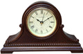 Vmarketingsite Mantel Clocks, Battery Operated, Silent Wood Mantle Clock with Westminster Chimes On The Hour, Solid Wooden Shelf