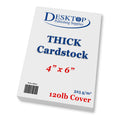 Thick Heavy Duty 120Lb Cover Cardstock - 4' X 6' Bright White - 325Gsm 15Pt Thick Paper - Index, Flash & Post Card Stock (100