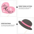 Paris Photo Props Paris Party Photo Booth Props Kit Paris Themed Decoration French Photo Booth Props, Eiffel Tower, Oh La La Par