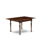East West Furniture Mzml3-Mah-Lc 3 Piece Dining Room Furniture Set Contains A Rectangle Dining Table With Dropleaf And 2 Faux Leather Upholstered Chairs, 36X54 Inch, Mahogany