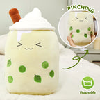 Athoinsu Green Matcha Milky Tea Plush Pillow 20' Giant Kawaii Stuffed Bubble Animal Toy Birthday Christmas Holiday Valentines G
