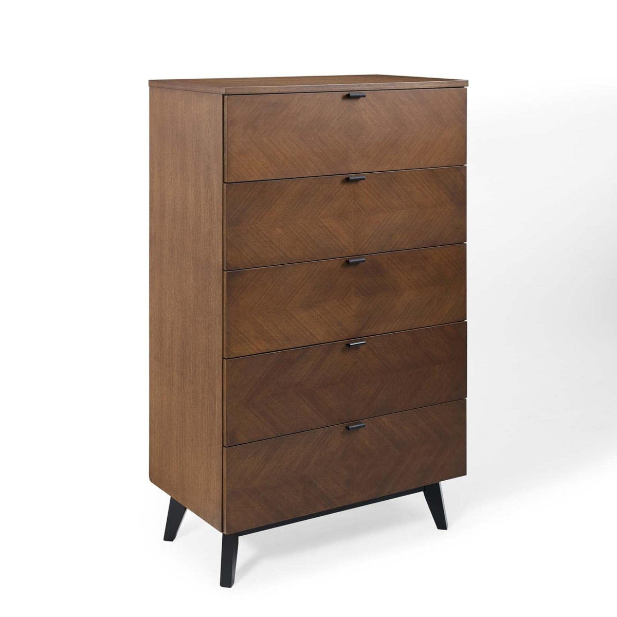 Modway Kali Mid-Century Modern Wood Chest In Walnut