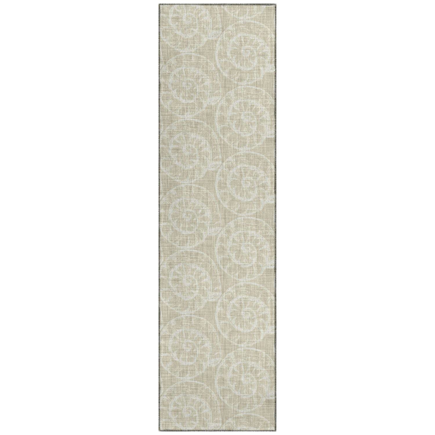 Seabreeze Sz11 Beige Coastal Rug Runner 2' 3" X 7 ' 6"