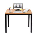 Need Small Computer Desk for Home&Office- 31.5 Length Small Writing Desk Gaming Desk Students Laptop Use, Teak Color Desktop &