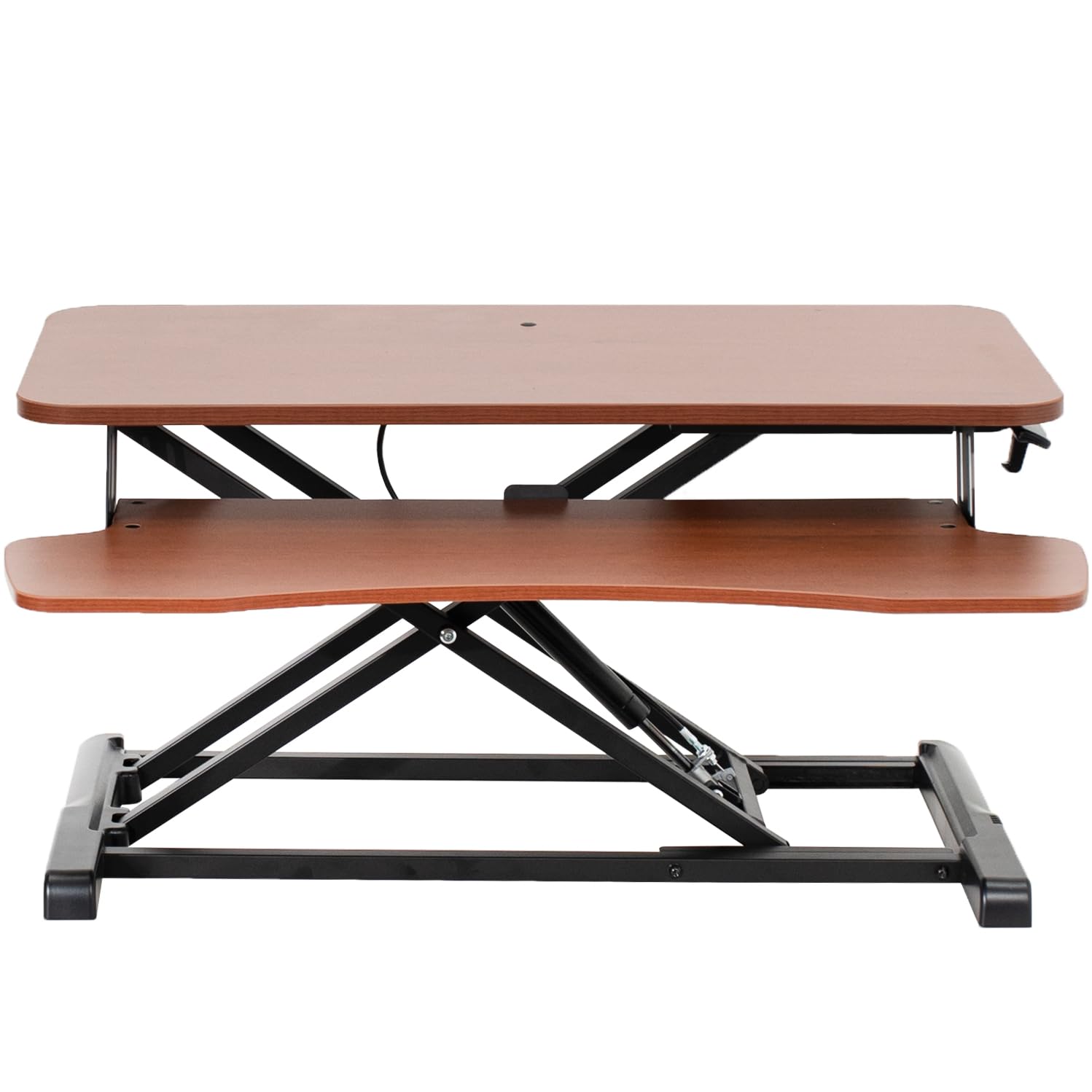 VIVO 32 inch Desk Converter, K Series, Height Adjustable Sit to Stand Riser, Dual Monitor and Laptop Workstation with Wide Keybo