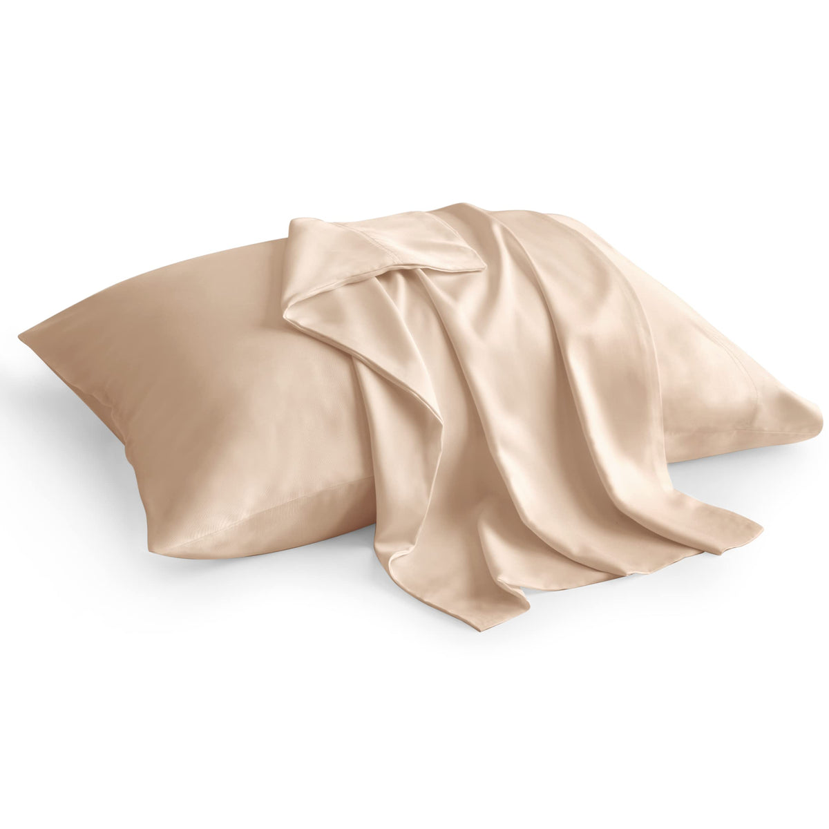 Bedelite Cooling Pillow Cases For Hot Sleepers & Night Sweats, Rayon Derived From Bamboo, Taupe Pillow Cases Queen Size Of 2, Br