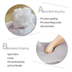 Afan Cute Long Cat Plush Kawaii 19.6' Body Pillow Cat Stuffed Animals Soft Plushies Cuddly Cotton Kitten Sleeping Pillow Back C