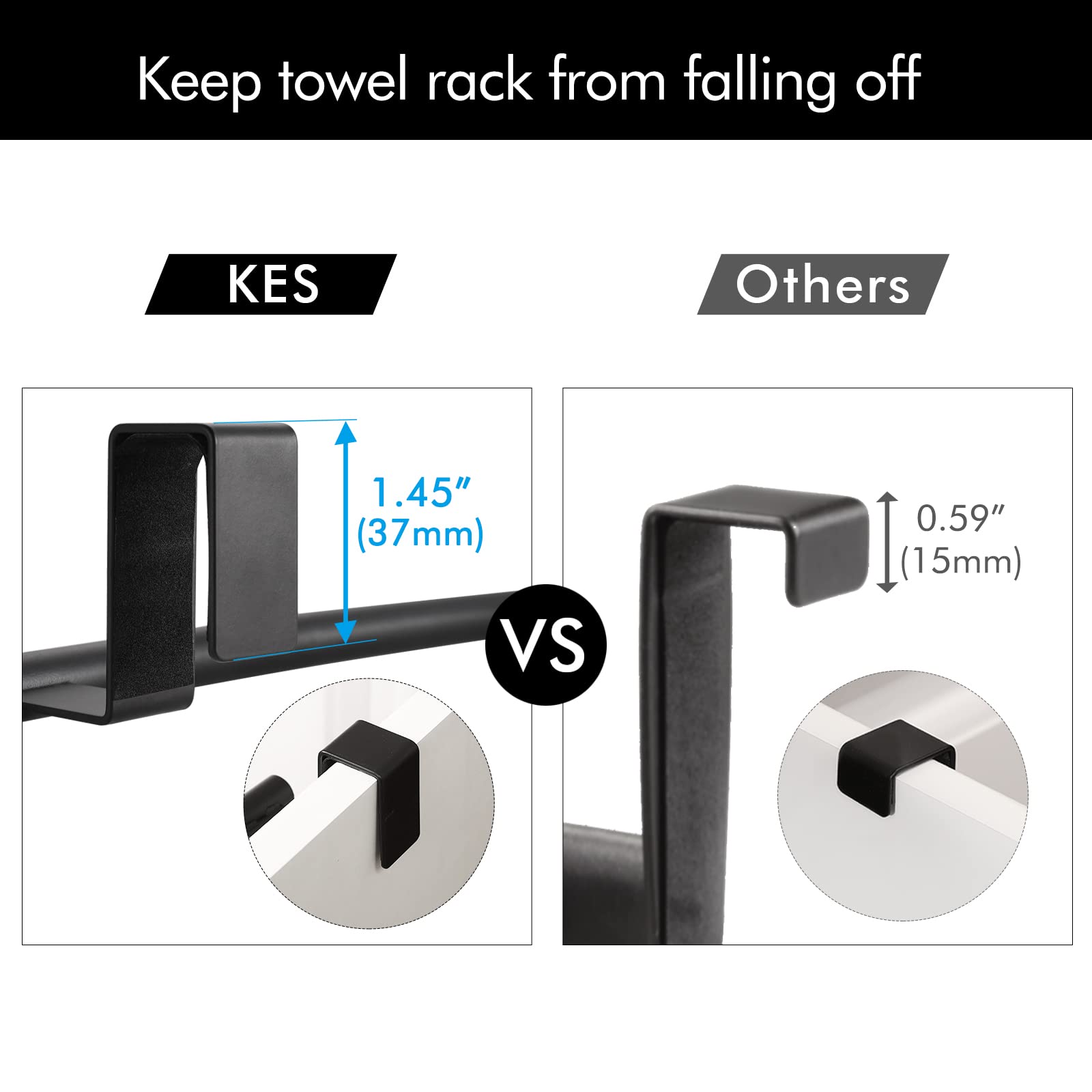 Kes Over The Door Towel Rack, Over Cabinet Towel Bar Kitchen Bathroom Towel Holder Storage Dish Towel Holder, Over Cabinet Cupbo