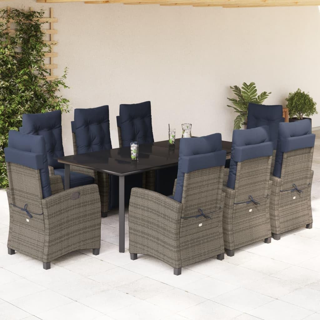 vidaXL 9-Piece Patio Dining/Lounging Set