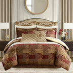 4 Piece Red Comforter Set