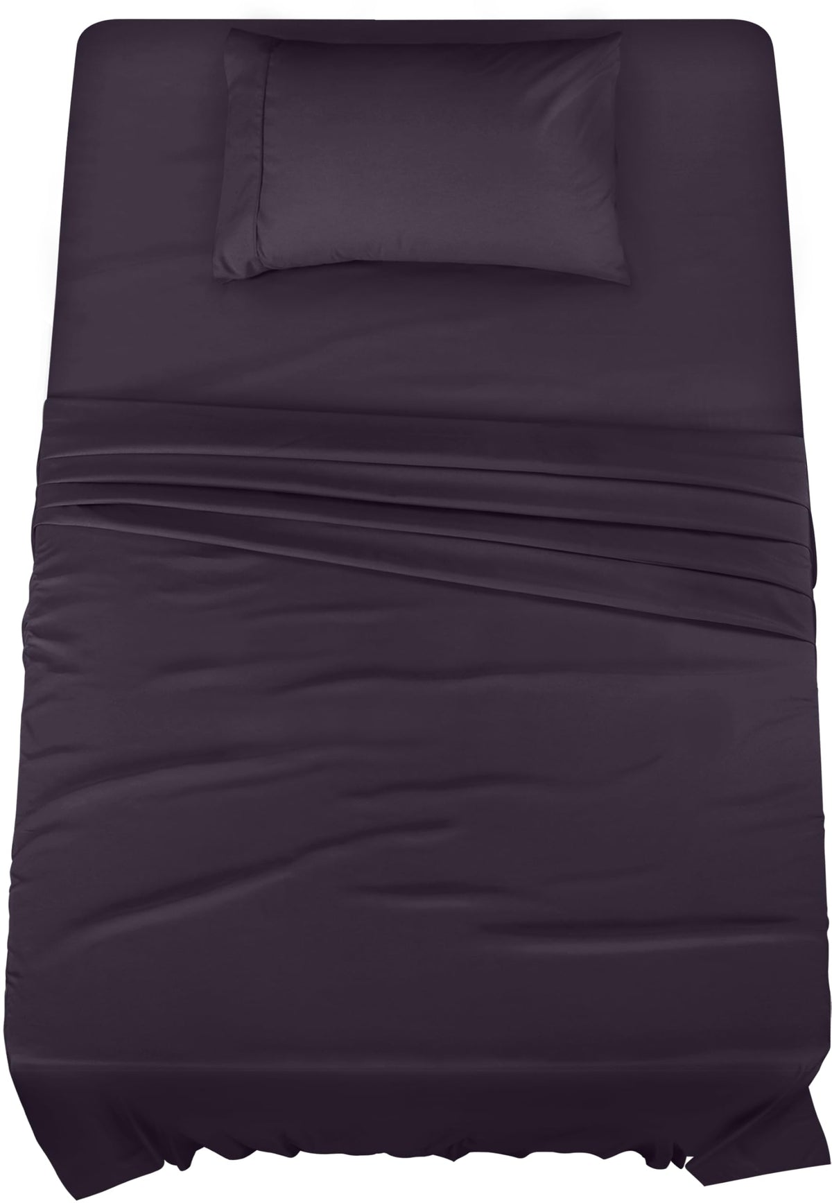 Utopia Bedding Twin Bed Sheets Set - 3 Piece Bedding - Brushed Microfiber - Shrinkage And Fade Resistant - Easy Care (Twin, Purp