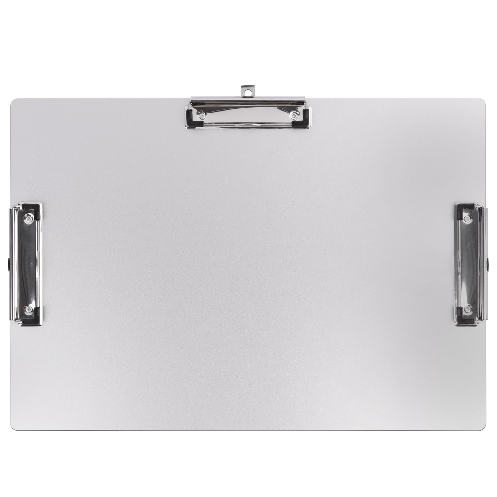 Three-Clip Landscape Clipboard,Metal Clip Board With Pen Holder,11X17 Inche Aluminum Clipboards,Classroom Must Haves Sketch Boar