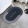 UMAI X SAVYA Home Bath mats || 60 x 40 || AntiSlid mat for Living Room, Bathroom, Shower, Bathtub|Multipurpose mat (Oval (Dark