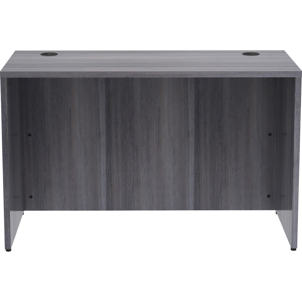 Lorell, Llr69549, Weathered Charcoal Laminate Desking Desk Shell, 1 Each