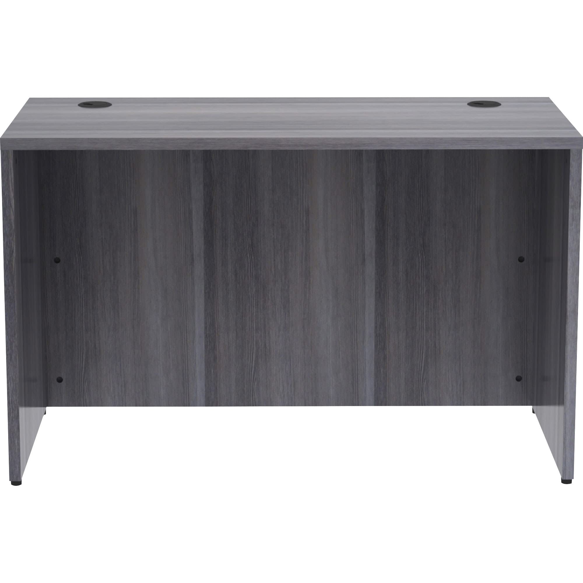 Lorell, Llr69549, Weathered Charcoal Laminate Desking Desk Shell, 1 Each
