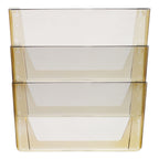 Storex 70247U06C Wall File, Legal 16 X 14, Three Pocket, Smoke