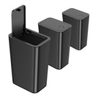 N. Netdot 3 Pack 10 Liter Small Trash Can With Lid, 2.6 Gallon,Garbage Can Slim Trash Bin Waste Basket For Bathroom,Kitchen,Bedr