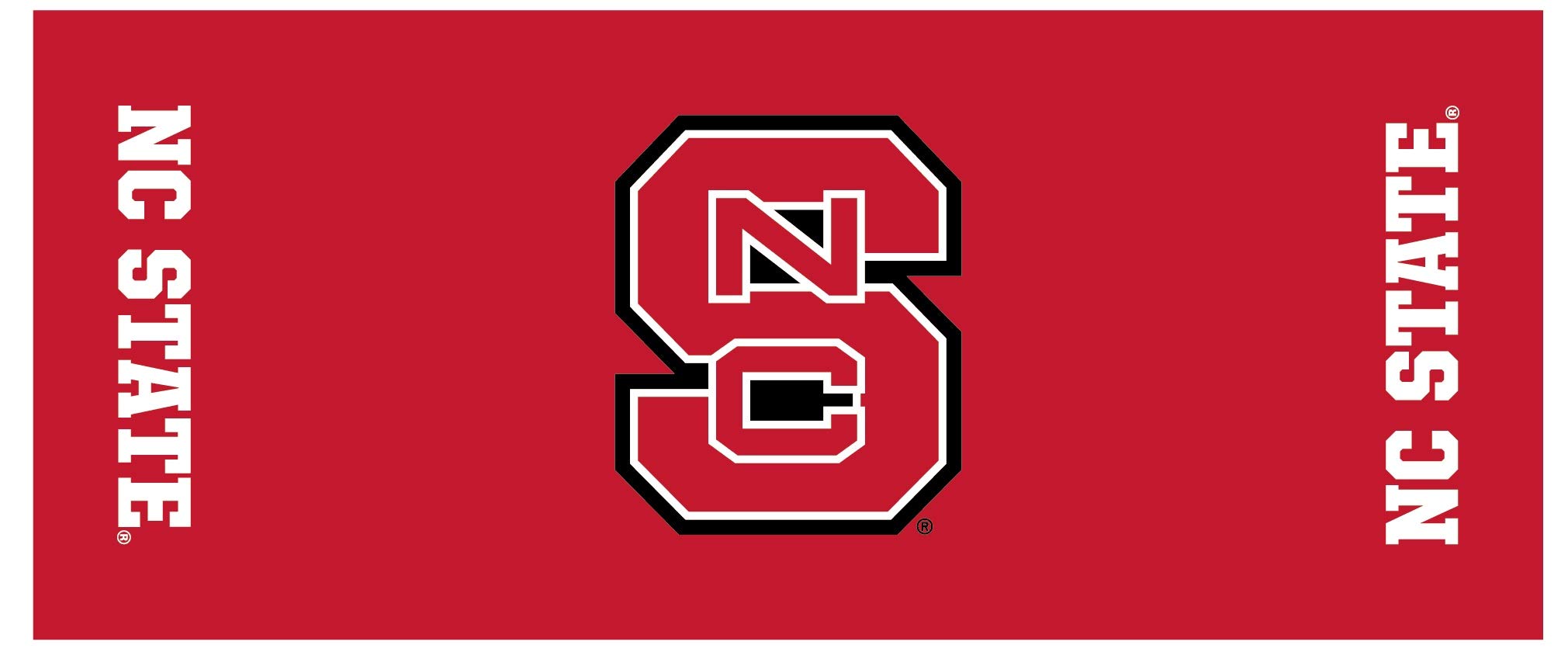 Collegiate Kwik-Covers Rectangle Plastic Table Covers, Bundle Of 2 (North Carolina State University, 8')