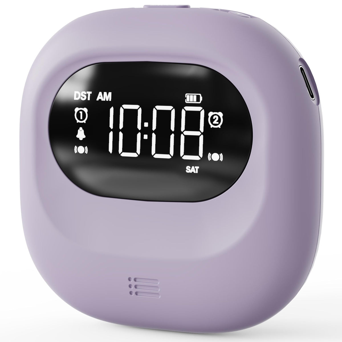 Vibrating Alarm Clock for Heavy Sleepers Adults/Kids/Girls, Small Travel Bed Shaker Under Pillow, Loud Dual Alarms for Bedrooms,
