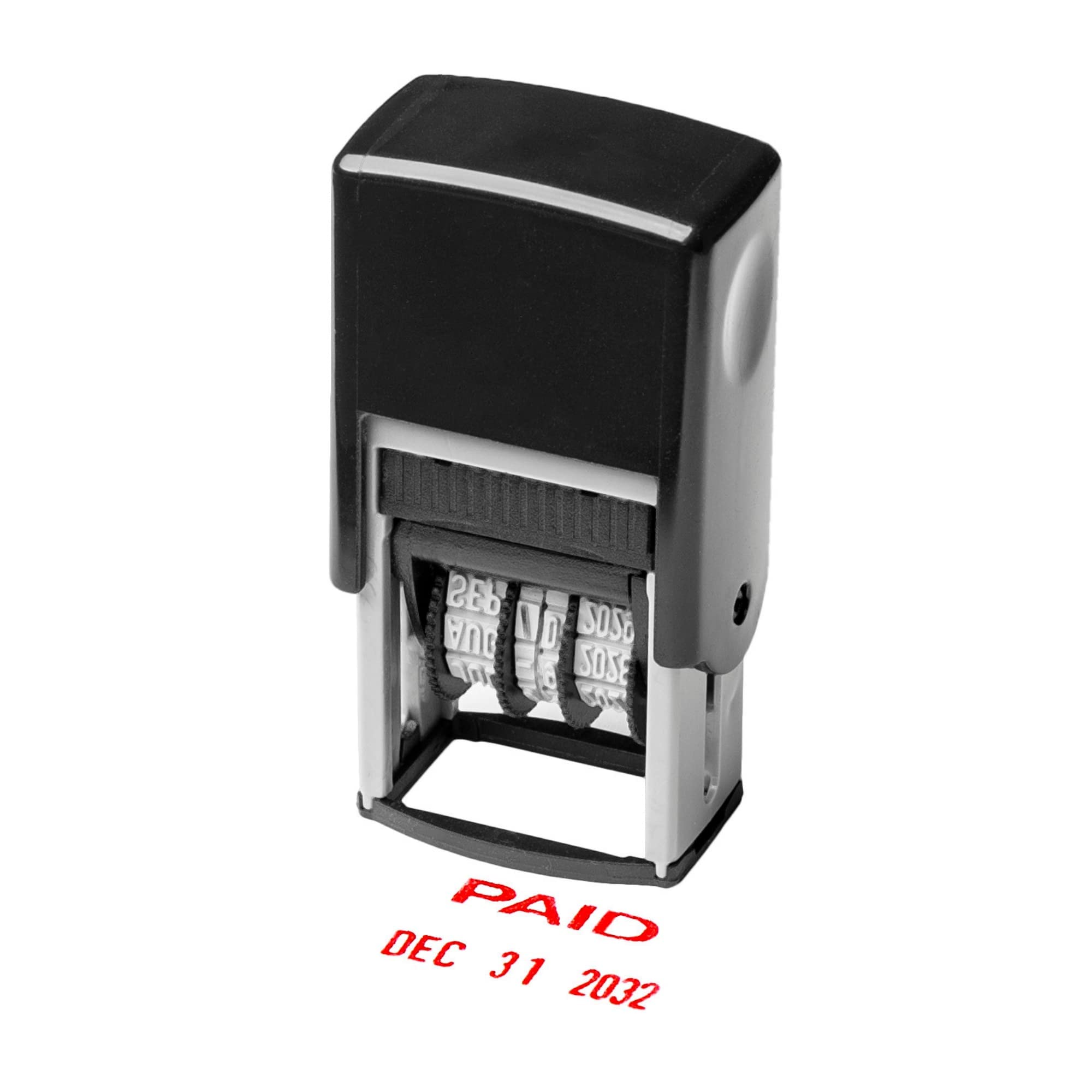 Self Inking Rubber Stamp, Phrase With Date Stamp, Refillable Office Supply Business Stamps (Paid)