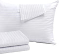 Set Of 8 Pillow Protectors With Zipper King Size - 100% Resistant To Stains, Dust & Dirt - Washable Covers For Increased Pillow