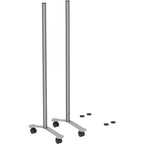 Lorell Adaptable Panel Leg, 48.8"X 18.8" X 2", Silver