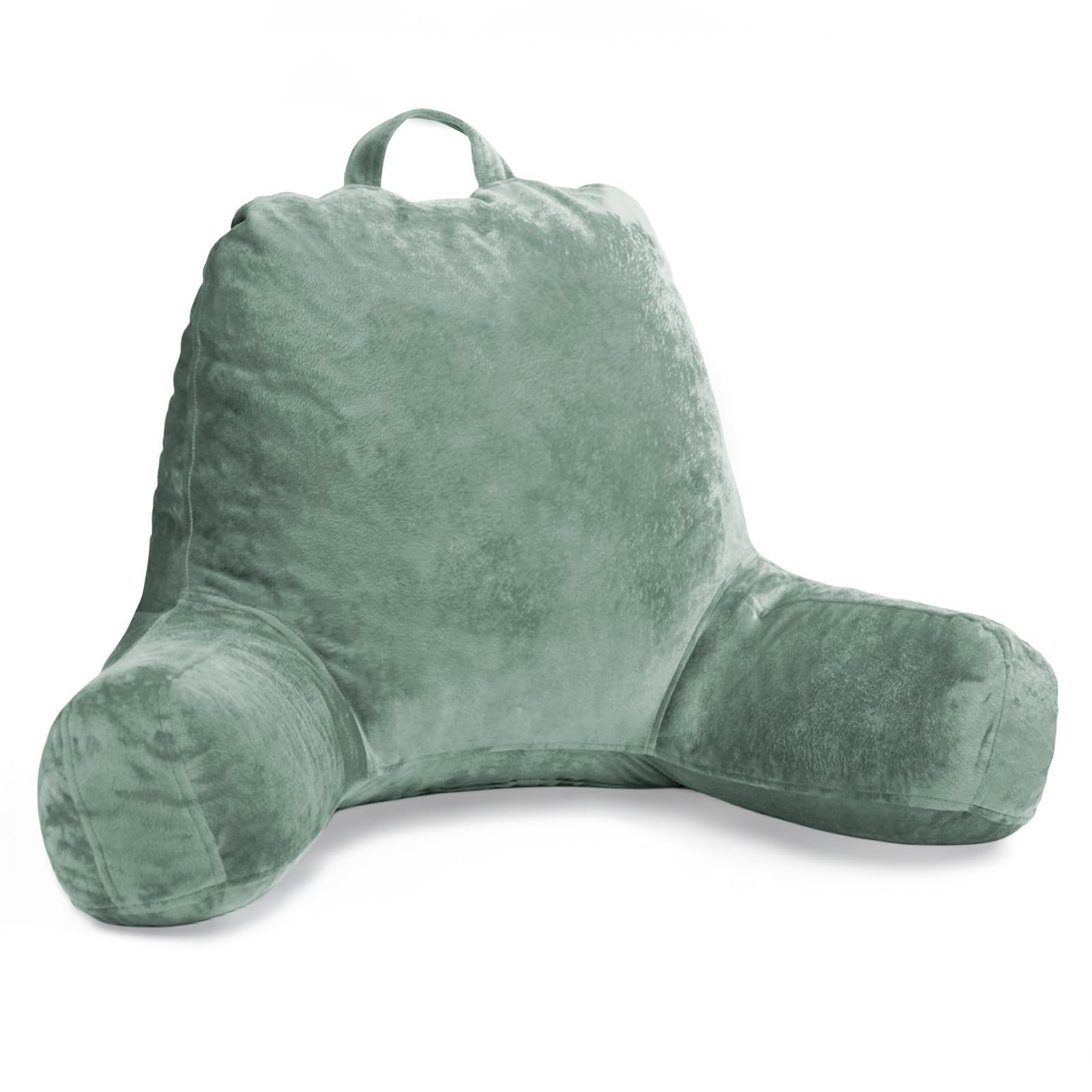 Sasttie Reading Pillow For Sitting In Bed Adult, Velvet Back Pillow For Bed Sitting Up, Backrest Back Support Chair Pillow, Coll