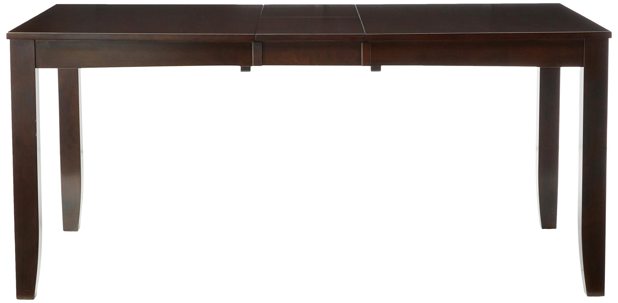 East West Furniture LYT-CAP-T Lynfield Kitchen Table - a Rectangle Dining Table Top with Butterfly Leaf, 36x66 Inch, Cappuccino